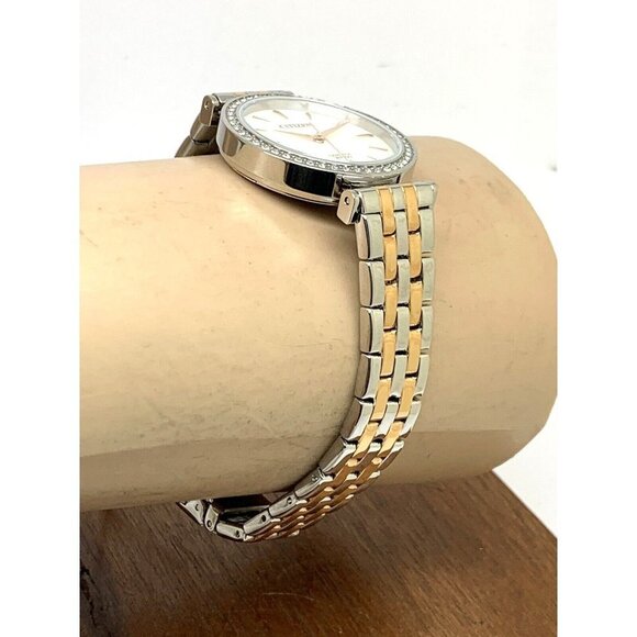 Citizen Women's Watch ER0216-67D Quartz White Mother of Pearl Dial Two Tone - Picture 11 of 13